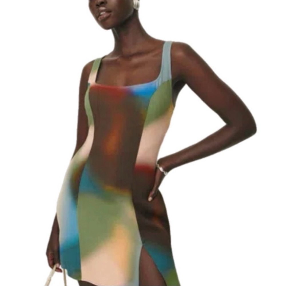 ✨reformation noha mini dress - blur ✨